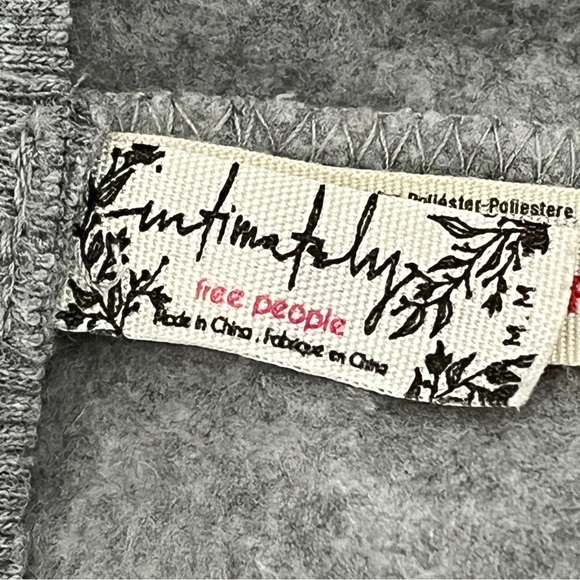 Intimately Free People Gray Fleece Wide Leg Pants - Picture 6 of 6